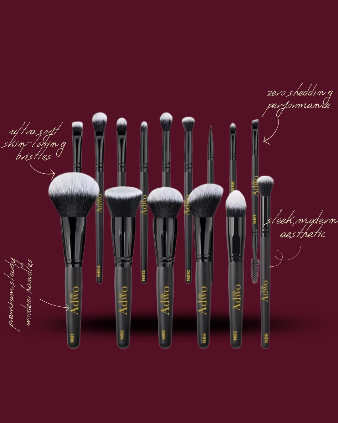 Nkyimkyim Makeup Brush Set